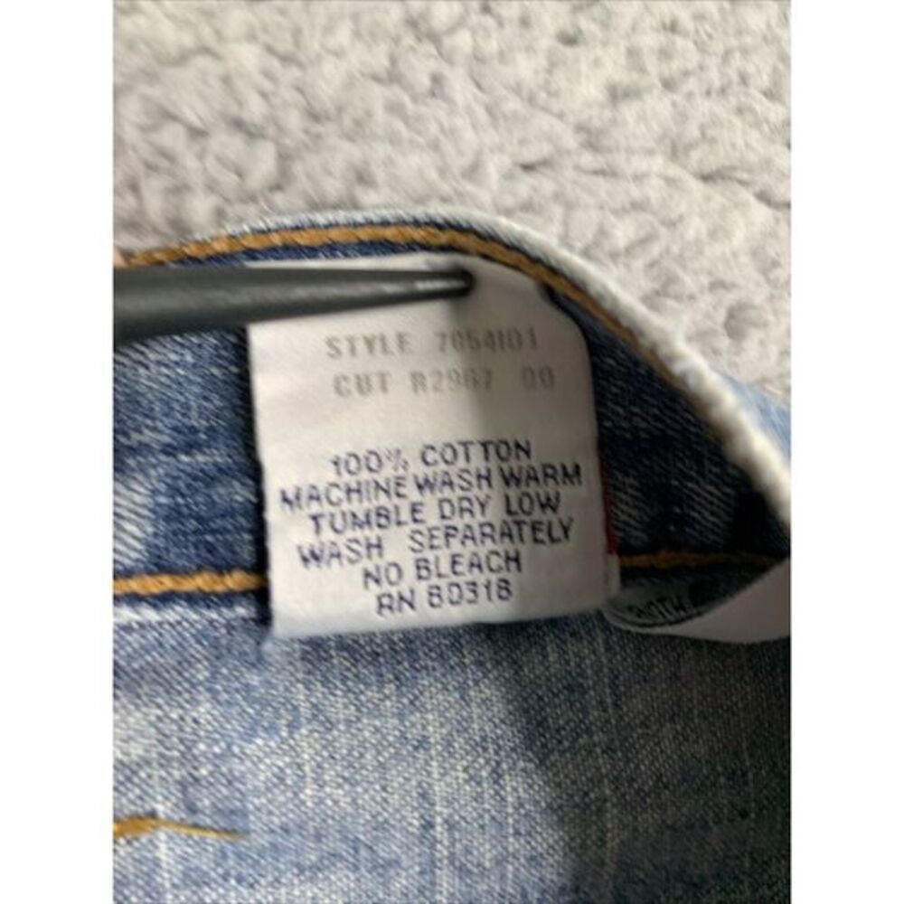 Lucky Brand Jeans Men's 38 Low Rise Short Raw Hem USA By Gene Montesano Vintage - Picture 15 of 16